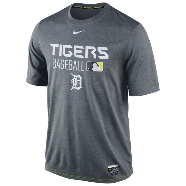 MLB Men Detroit Tigers Nike Legend Team Issue Performance TShirt Charcoal